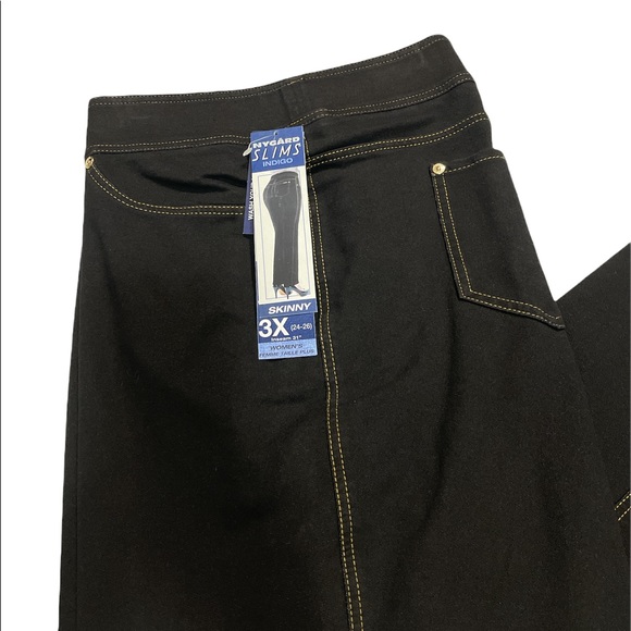 Nygard Slim Black Jeans Plus Size 3X - Picture 3 of 4